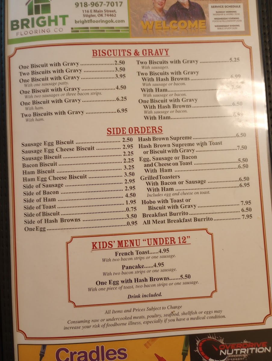 Shellys Cafe Menu - Image 6
